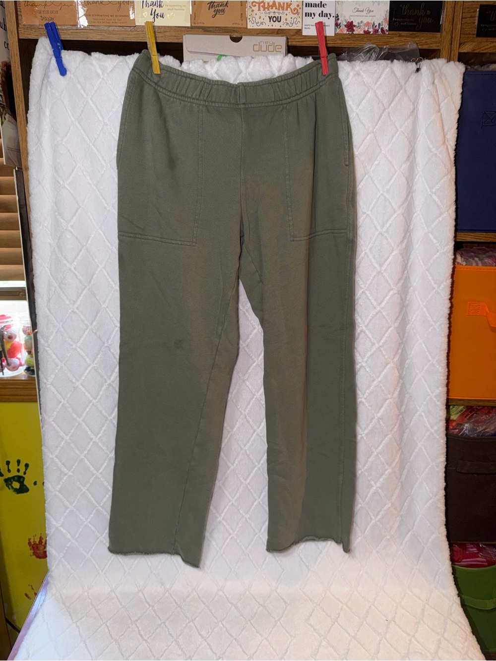 aerie Olive Green Pull-On Lounge Pants